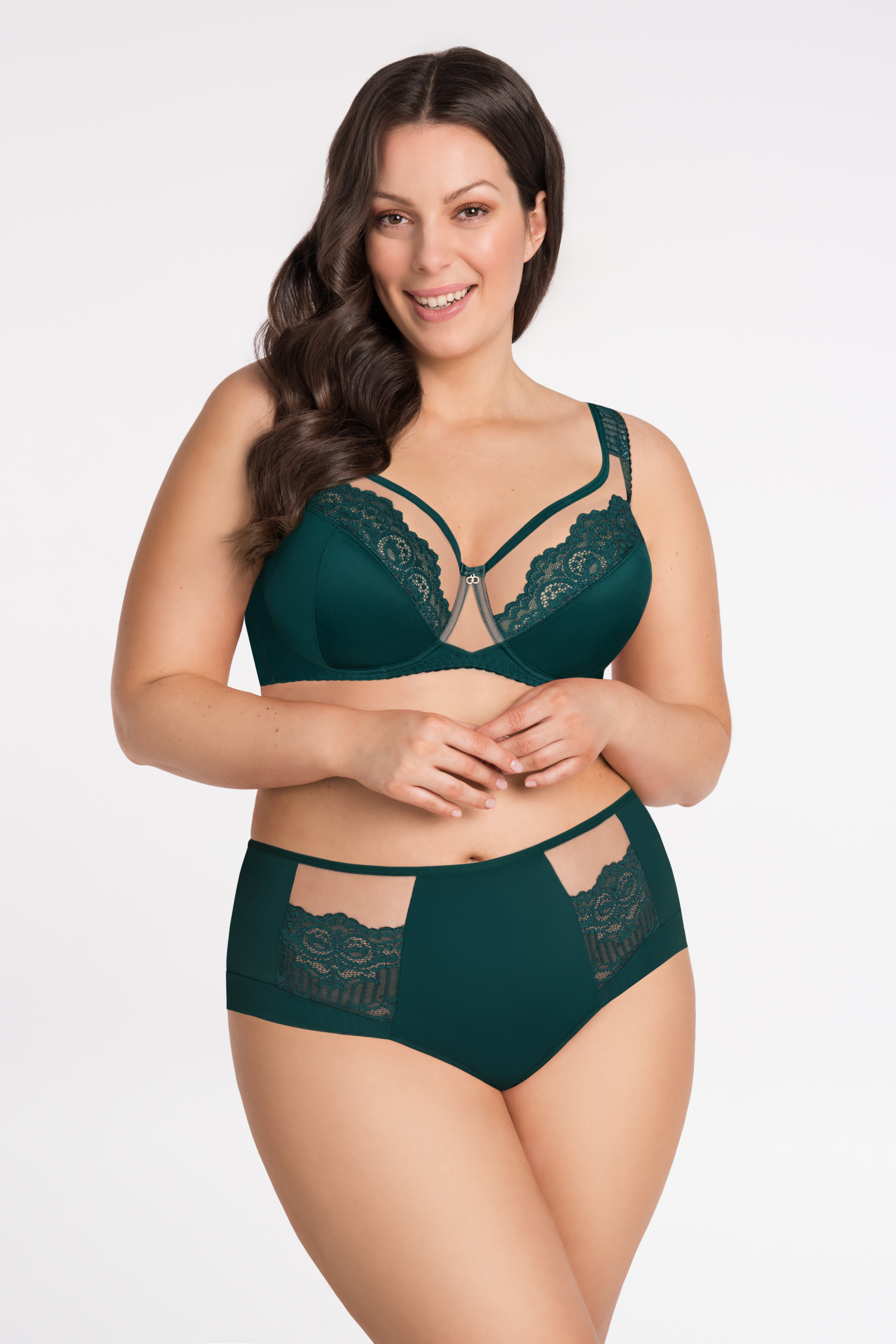 Бюстгальтер Gorsenia K441 LUISSE зелёного цвета